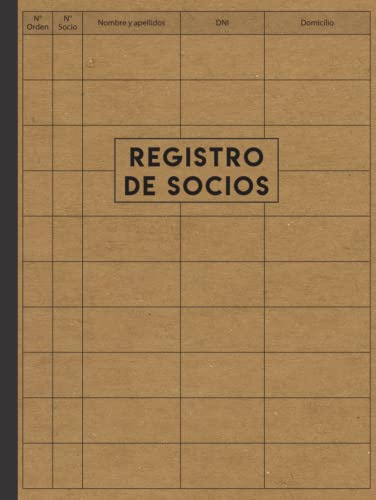 Registro De Socios: Libro De Socios Para Sociedades Limitada