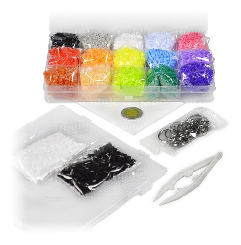 Kit Esencial 8500 Mini Hama Beads (2.6mm) - 15 Colores