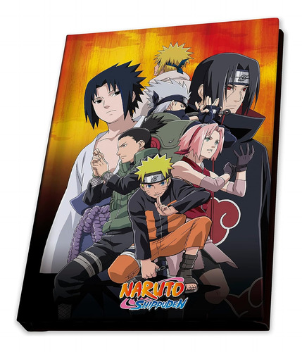 Set De Taza, Llavero Y Libreta Naruto - Abystyle Gift Set Negro Naruto Shippuden