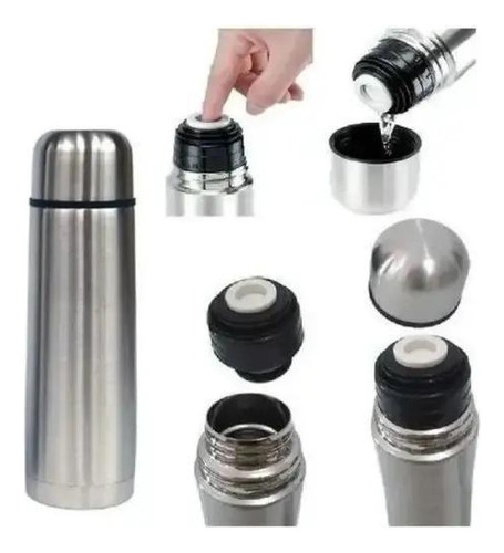 Garrafa Térmica Inox Café Chá Água Quente E Fria 750ml