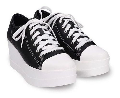 Imagen 1 de 10 de Tenis Sneaker Plataforma 7cms Felipe Rentería Tallas22-27mx