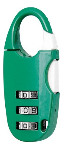 Candado Maletero Combinación 25 mm, pacote com 3 dígitos, ferramenta Lion, cor verde