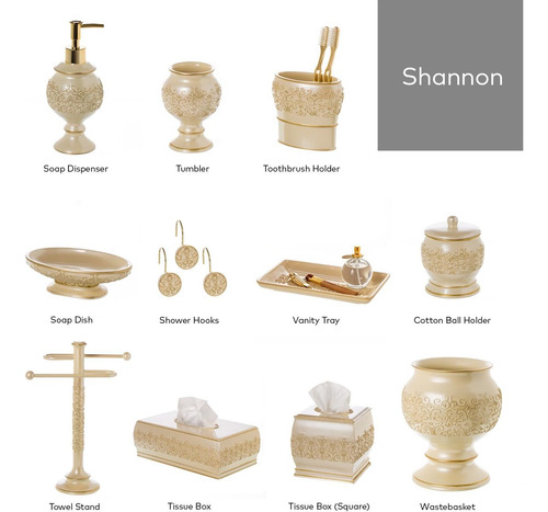 Shannon Gancho Cortina Set 12u. Blanco
