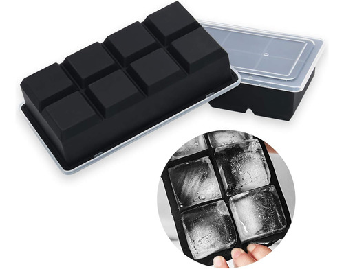 Bandejas Grandes Para Cubitos De Hielo Bangp Con Tapa, 2 ...