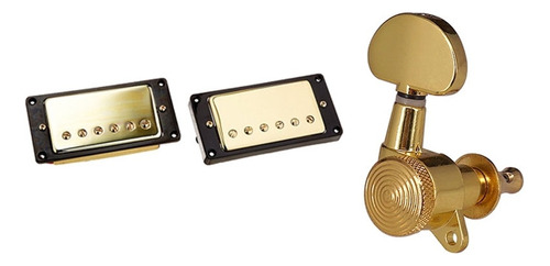 1 Juego De Humbucker Pickup Gold Para Gibson Les Paul De Rep