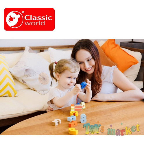 Imagen 4 de 6 de Enhebrados De Madera Didácticos Enhebrar Classic World