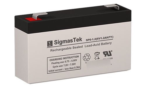 6 v 1.2 amp A206 1.2s  bateria De Repuesto Por Sigmastek