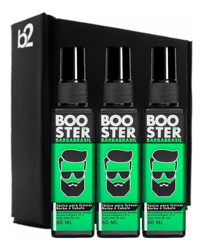 Crescer Barba Brasil-booster X3 - 6 Meses