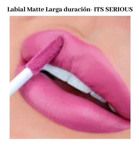 Imagen 2 de 5 de Labial Larga Duración Matte Its Serious Beauty Creations