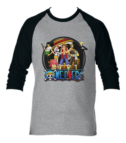 Camiseta Manga Larga Onepiece Camibuso Niño Adulto