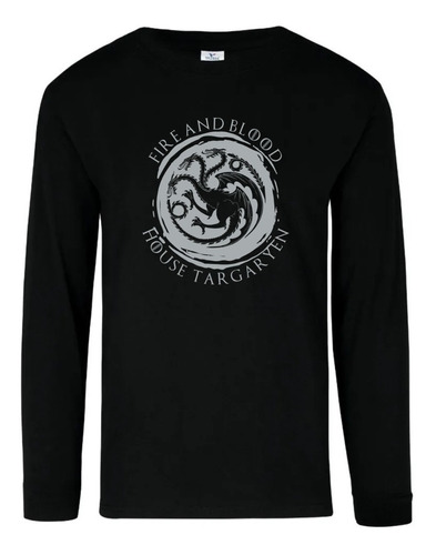 Camiseta Manga Larga Fire And Blood