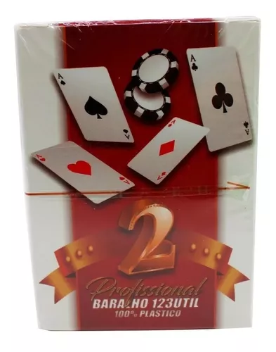 Kit 2 Jogo De Baralho De Truco Profissional Com 54 Cartas - Mega