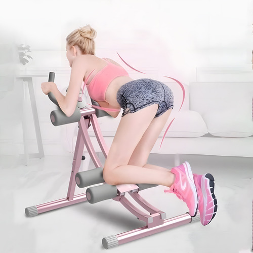 Aparato Abdominal Rosa Multifuncional Ejercicio En Casa Gym