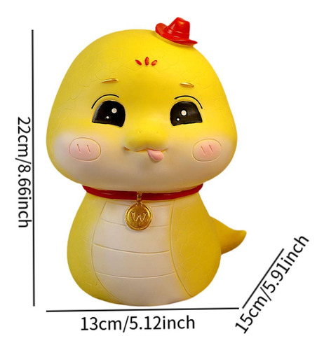 Hucha De Serpiente, Caja De Dinero, Bonita Amarillo L