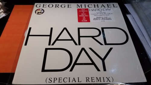 George Michael Hard Day (special Remix) Vinilo Maxi Promo 87