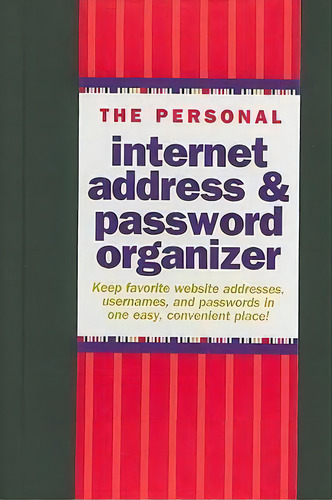 Internet Address Password Log Black, De Inc Peter Pauper Press. Editorial Peter Pauper Press Inc,us En Inglés