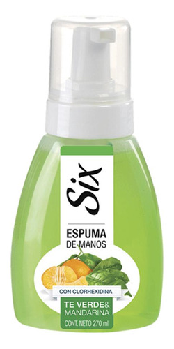 Espuma De Manos Six Té Verde & Mandarina 270ml Oferta