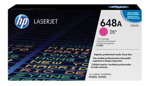 Toner Hp Ce263a Magenta Cp4525dn 11000 Páginas