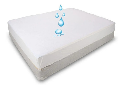 Imagen 2 de 6 de Cubrecolchon Ajustable Protector Impermeable 2plazas 140x190