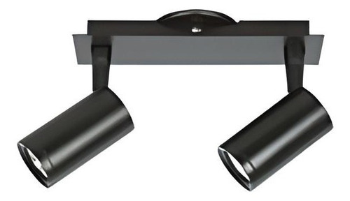 Imagen 2 de 5 de Aplique Tempano 2 Luces Moderno Negro Pared Gu10 Candil