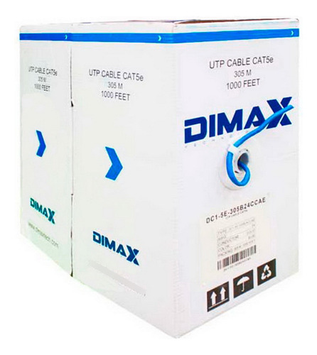 Dimax - Cable Utp Dc1-5e-305b24cca Cat5e Aleacion 305m 24awg