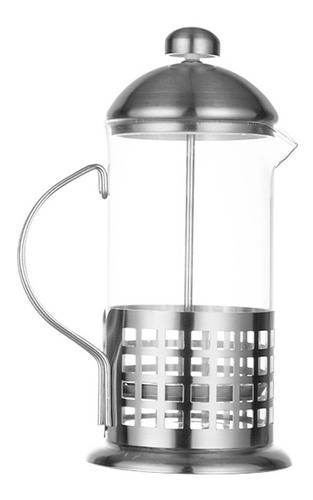 Cafeterafrancesa Embolo Manual Vidrio Y Acero 600 Ml