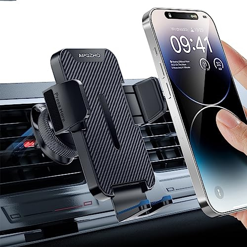 Apqzho Car Phone Holder Mount [upgrade Clip Never Fall] Hand