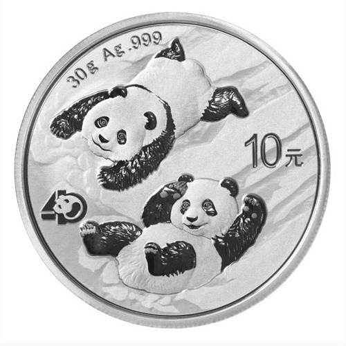 Moneda De Plata Panda Chino 2022 1oz 30gr 99,9% +capsula 