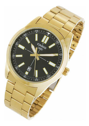 Reloj Casio Mtpvd02g-1e Hombre Metal Dorado Somos Tienda 