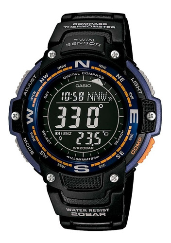 Reloj Casio Sgw-100 Brújula Termómetro Alarma 200m Resistent