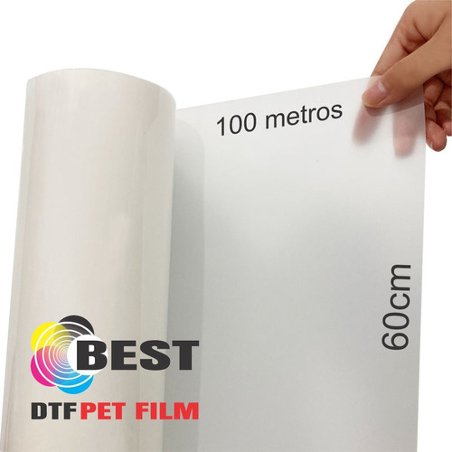 Rollo Pet Film Para Impresión Dtf 60 Cm X 100 Metros Best 