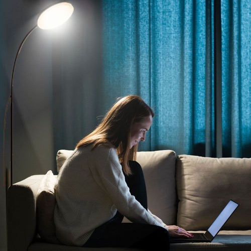 Luminária De Chão Led Para Quarto, Escritório, Sala De Estar