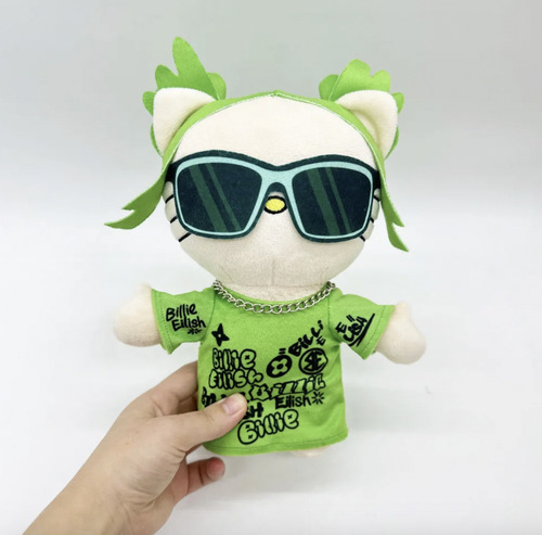 Billie Eilish Muñeco De Peluche Hello Kitty