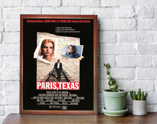 Paris Texas Poster En Cuadro Para Colgar Wim Wenders