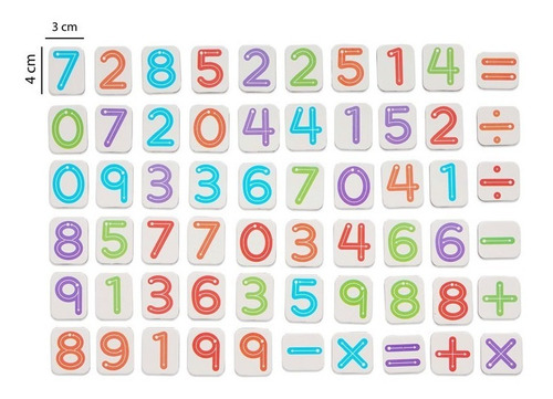 Imagen 5 de 9 de Letras Imantadas Para Pizarron Infantiles Juguete Didactico