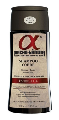 Shampoo Para Barba Ruiva Macho-lândia Fórmula 84 - 250ml