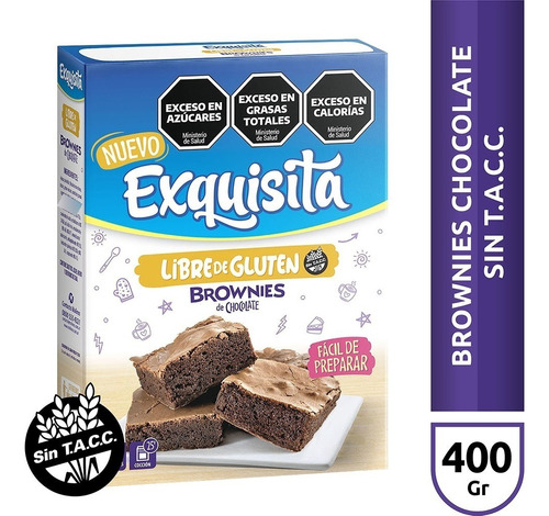 Brownies De Chocolate Exquisita Sin Tacc X 400gr