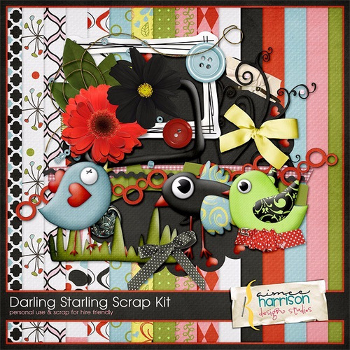 Pack Cliparts Scrapbooking Pajaritos Flores Moños Cintas