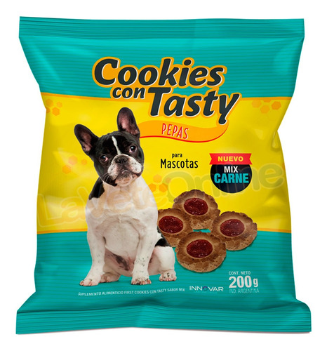 Galletitas Pepas De Carne 200g Innovar Perros / Mifielmascot