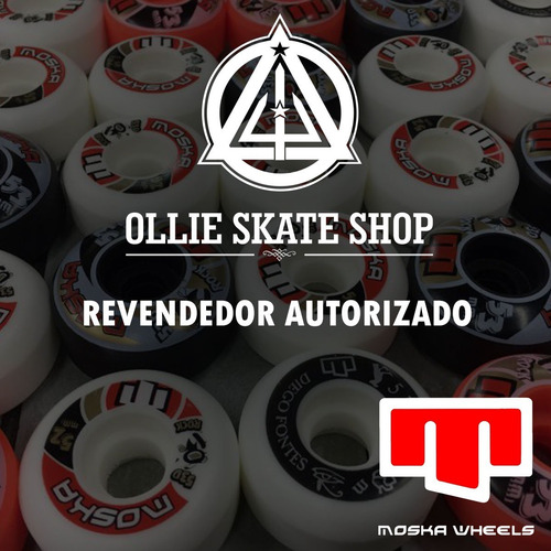 Imagem 5 de 5 de Roda De Skate Moska 54 Mm Branca 53d, 101a Profissional