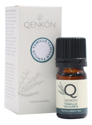 Esencia Aromaterapia Tomillo Confianza Y Coraje Qenkón 5ml