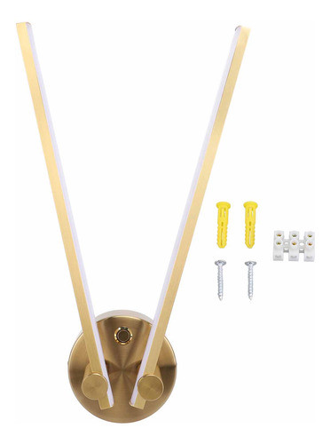 Lámpara Led Cableada Para Dormitorio, Moderna, Pared Con 2 B