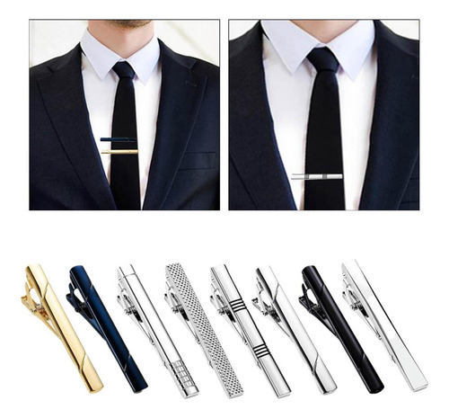 8 Clips De , De Barra De For Hombre, Broche De , Alfiler De