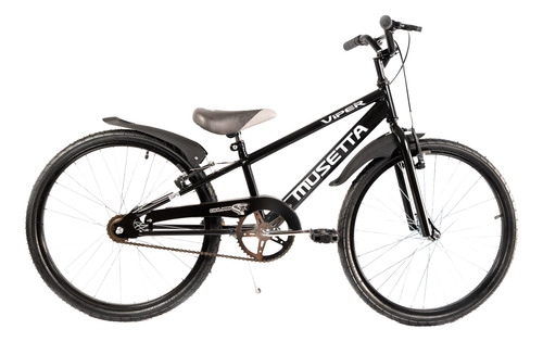 Bicicleta Infantil Nene Musetta Viper Rodado 24 F V-brake Negro