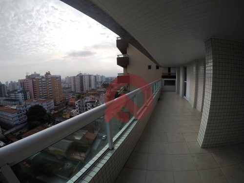 Imagem 10 de 22 de Apartamento Com 3 Dormitórios À Venda, 139 M² Por R$ 693.000,00 - Vila Guilhermina - Praia Grande/sp - Ap1989