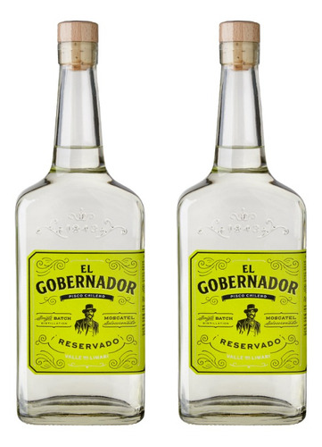 2 Pisco Gobernador, Limarí (70cl 40%)