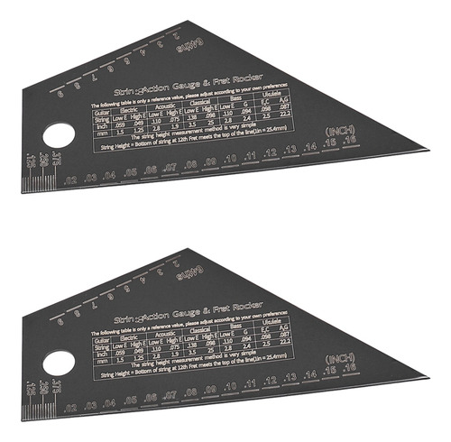 2 Herramientas De Nivelación De Trastes, Diapasón De Guitarr