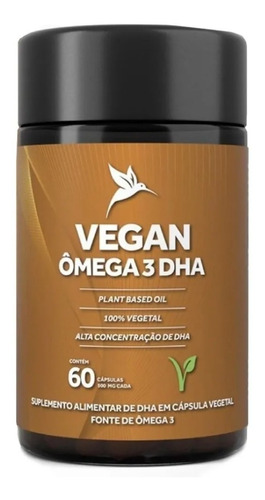 Vegan Ômega 3 Dha 60 Capsulas Puravida