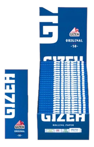 Papel Gizeh Azul Nº 1 Caja 50 Unidades