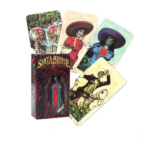 Tarot De La Santa Muerte En Ingles 78 Cartas Basado En Rider